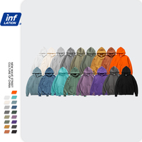 Inflacja 2020 jesienne męskie grube polarowe bluzy Hip Hop czyste bluzy grube aksamitne tkaniny zimowe bluzy 167W17 6